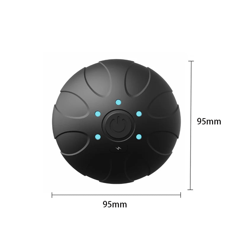 Rechargeable 5 Gears Vibrating Massage Ball Portable Peanut Massager Vibrating Foam Roller for Fitness Mobility Yoga Relaxation