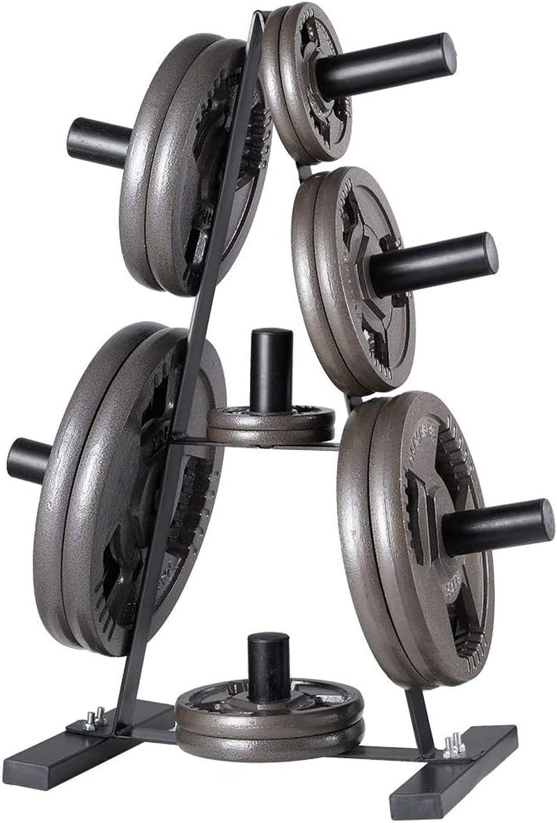 Weight Plates 2-Inch Olympic Grip Plate Sets for Strength and Conditioning Workouts and Weightlifting (45 LB, Single)