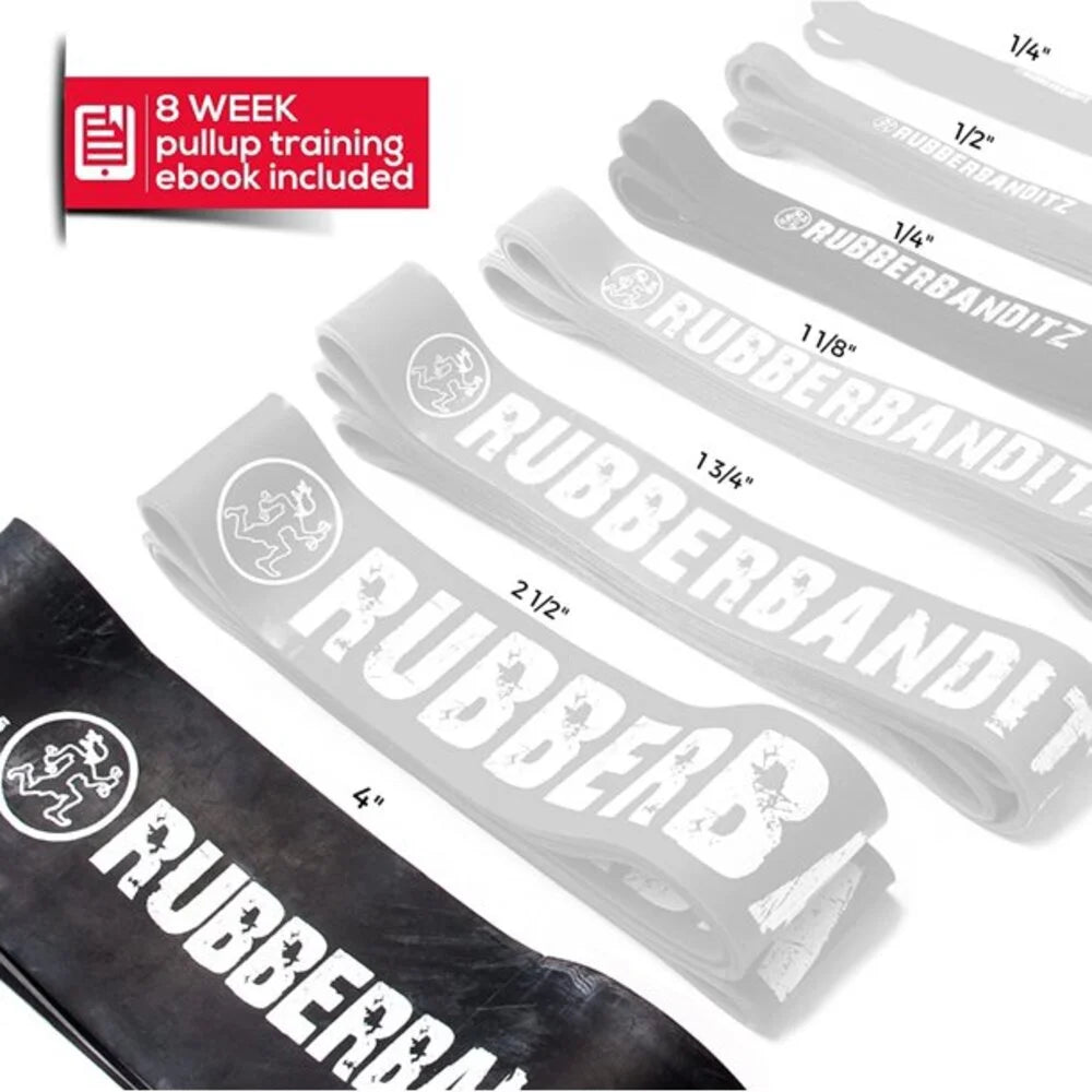 Pull up Assist Resistance Bands by | Heavy Duty Loop Workout & Exercise Bands