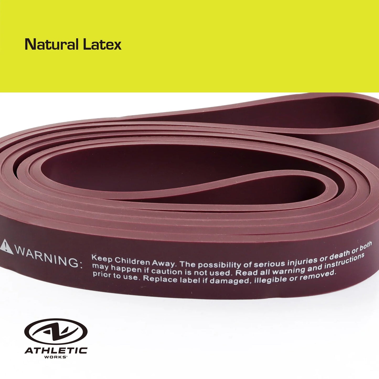 Resistance Bands, Medium, Natural Latex, 40Inx0.86In, Purple