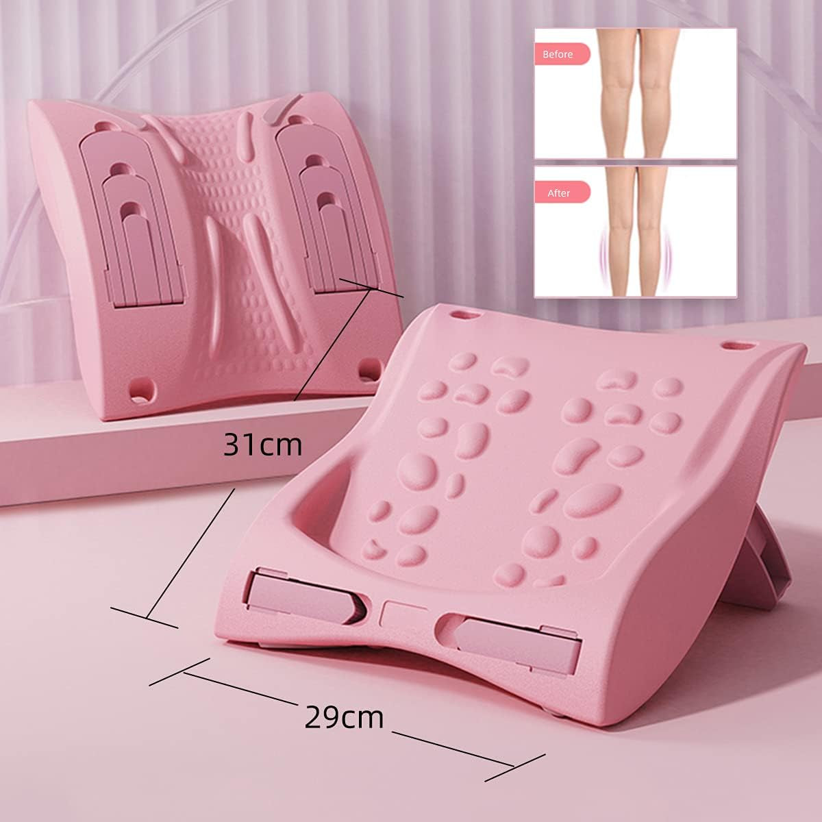 Slant Board for Calf Stretching, Massagers for Neck and Back, Foot, 3 in 1 Training Exercise Equipment with Adjustable 7 Level 350 Lb Capacity for Achilles Tendonitis Plantar Fasciitis Relief