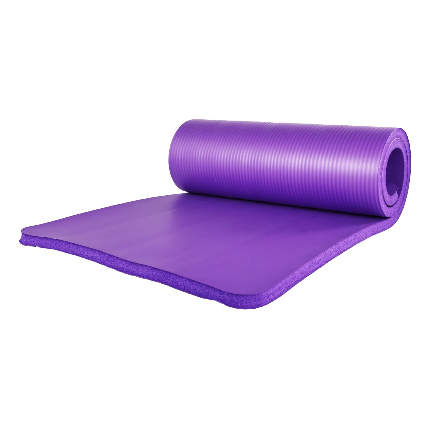 Fitness 7 Pc Yoga Set W/ Mat, Stretch Strap, & Knee Pad, Purple
