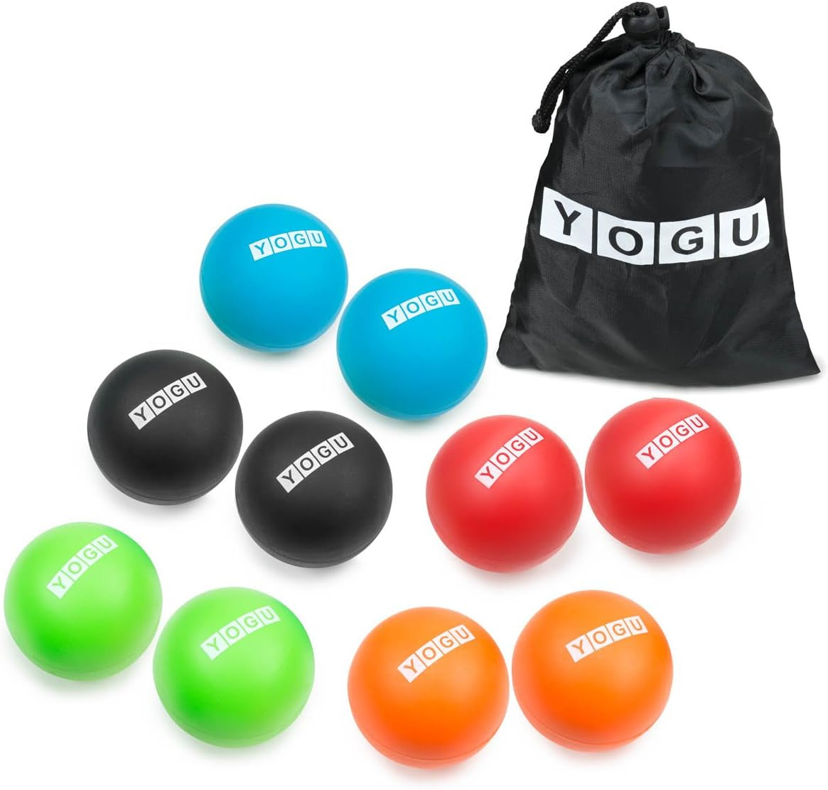 Peanut Double Ball or Set of 2 Firm Massage Lacrosse Balls for Myofascial Release, Trigger Point Therapy, Muscle Knots, and Yoga Therapy Massage Ball