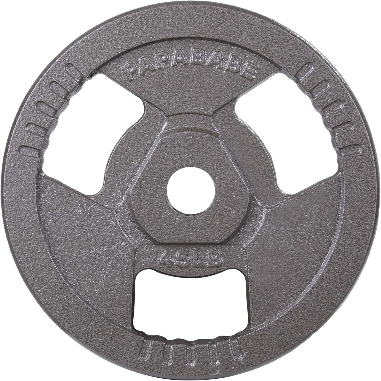 Weight Plates 2-Inch Olympic Grip Plate Sets for Strength and Conditioning Workouts and Weightlifting (45 LB, Single)