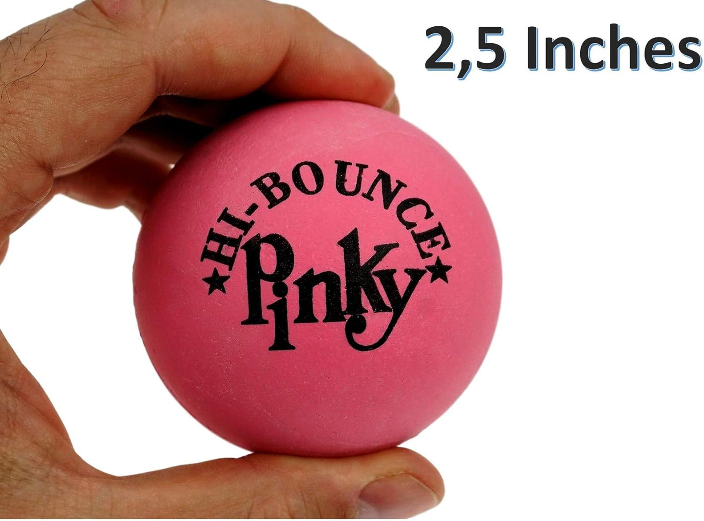Hi-Bounce Pink Bouncy Ball (24 Units) Rubber Bouncy Balls for Kids. Sports & Outdoor Play Toys. Pinky Ball Massage Therapy Stress Relief Toy. Bulk Party Favors. 976-24P
