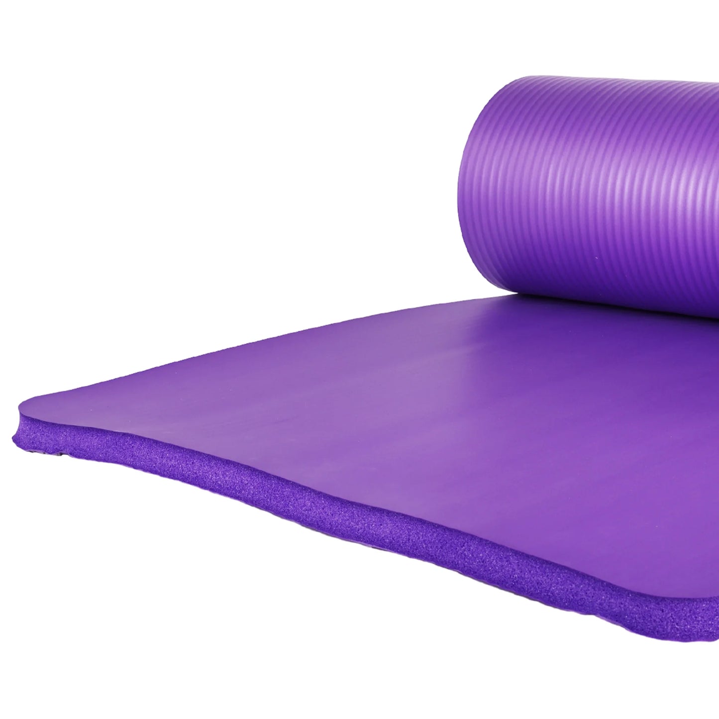 Fitness 7 Pc Yoga Set W/ Mat, Stretch Strap, & Knee Pad, Purple