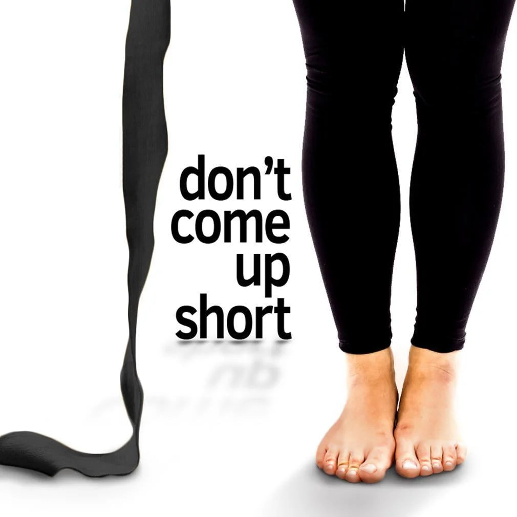 Black 10' Extra-Long Cotton Yoga Strap with Metal D-Ring