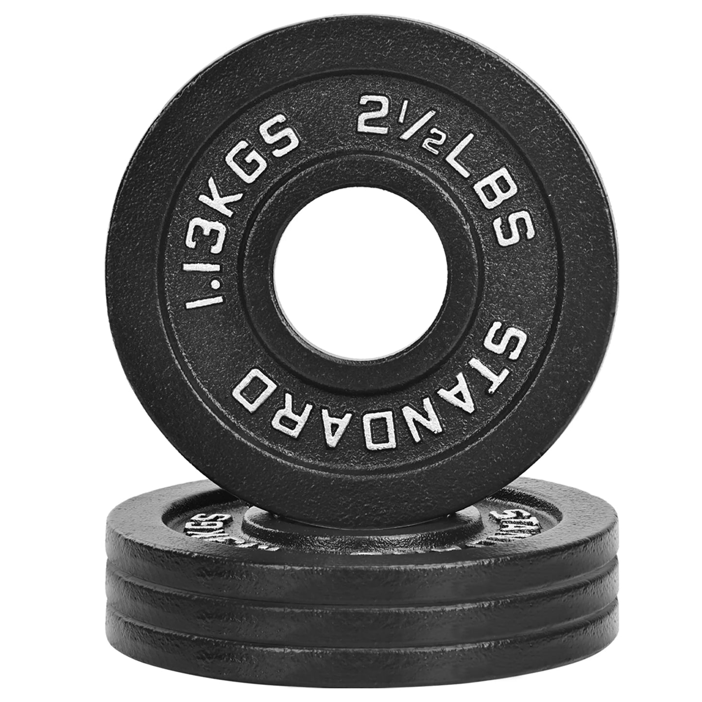 Classic Cast Iron Weight Plates, 2-Inch, 2.5-Pound, Set of 4