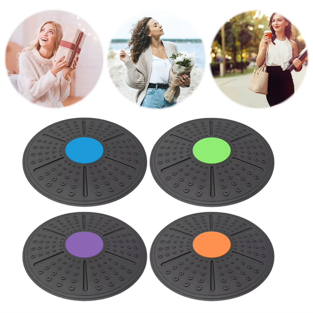 Wobble Balance Board Yoga Swing Balance Board Non-Slip Balance Trainer Portable Stability Board for Full Body Exercise