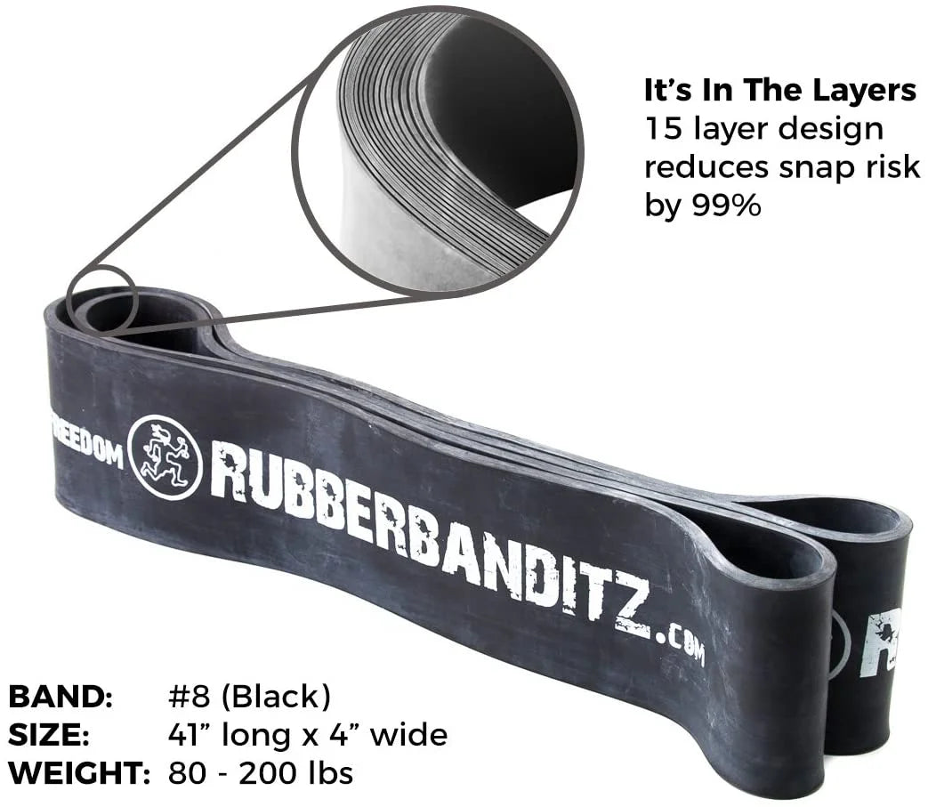 Pull up Assist Resistance Bands by | Heavy Duty Loop Workout & Exercise Bands