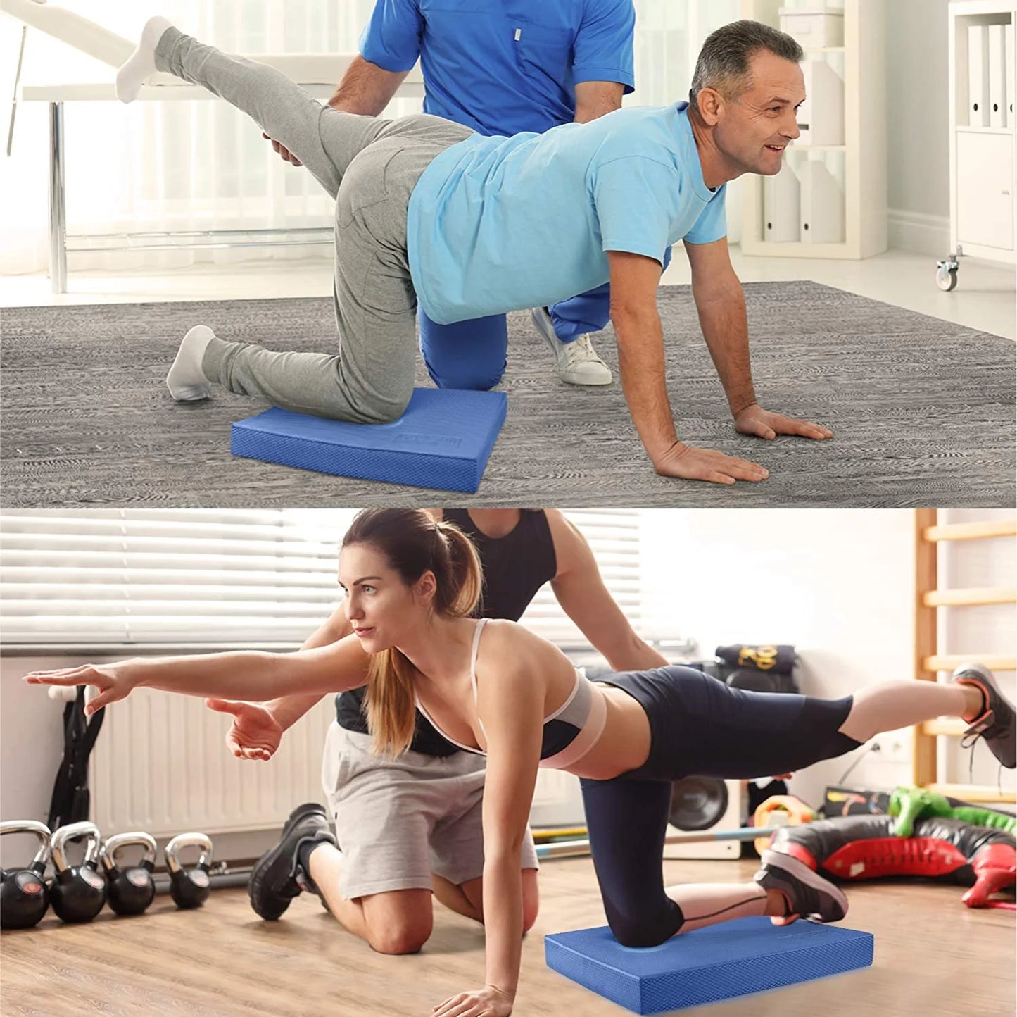 Yoga Balance Board / Balance Foam Pad - Large (Blue)