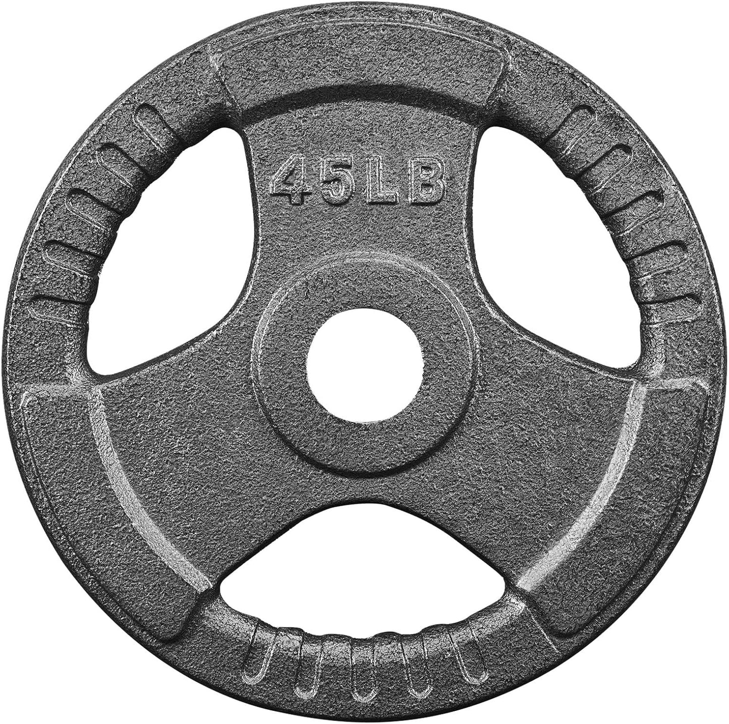 2-Inch Standard Grip Weight Plates Cast Iron Strength Training for Barbell