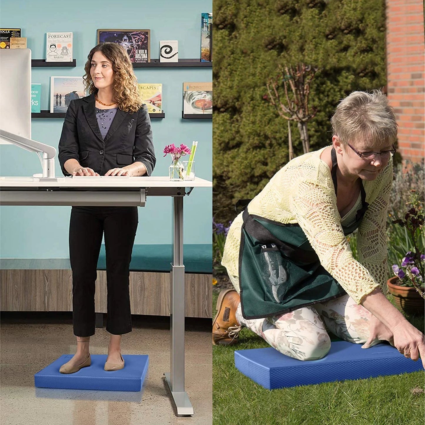 Yoga Balance Board / Balance Foam Pad - Large (Blue)