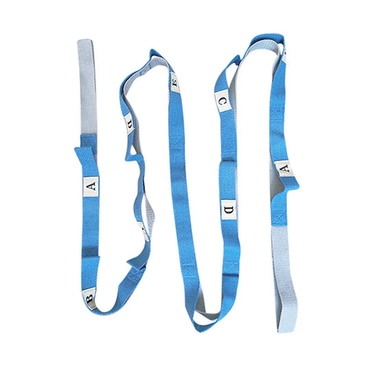 Yoga Stretching Strap with Multi-Loop Wear-Resistant Non-Elastic Physical Therapy Stretch Band Leg Stretch Strap