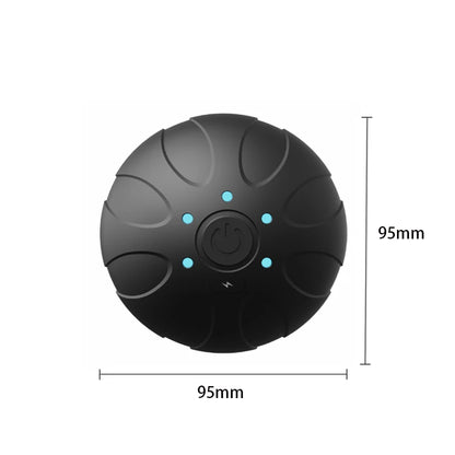 Rechargeable 5 Gears Vibrating Massage Ball Portable Peanut Massager Vibrating Foam Roller for Fitness Mobility Yoga Relaxation