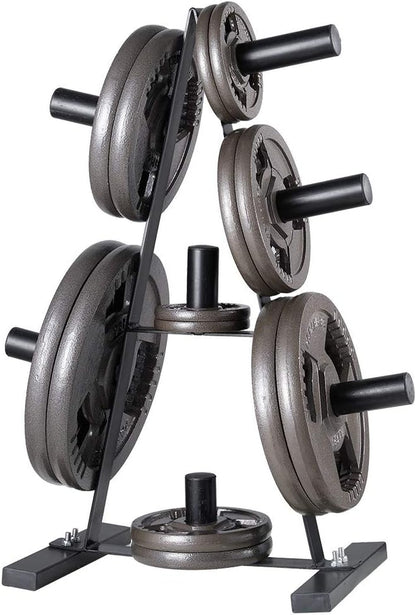 Weight Plates 2-Inch Olympic Grip Plate Sets for Strength and Conditioning Workouts and Weightlifting (45 LB, Single)