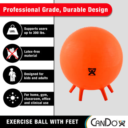 Exercise Ball with Stability Feet 30 In