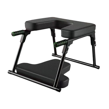 Yoga Headstand Bench Inversion Chair Fitness Balance Training Home Headstand S Practice Head Stand Yoga Headstand Stool Black with Mat