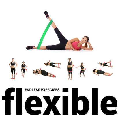 3 Set Resistance Bands Loop Legs Therapy Fitness Tube Workout Bands Fitness Yoga
