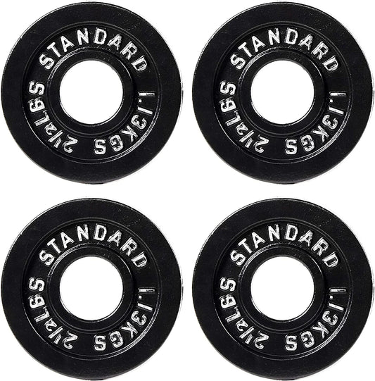 Classic Cast Iron Weight Plates, 2-Inch, 2.5-Pound, Set of 4
