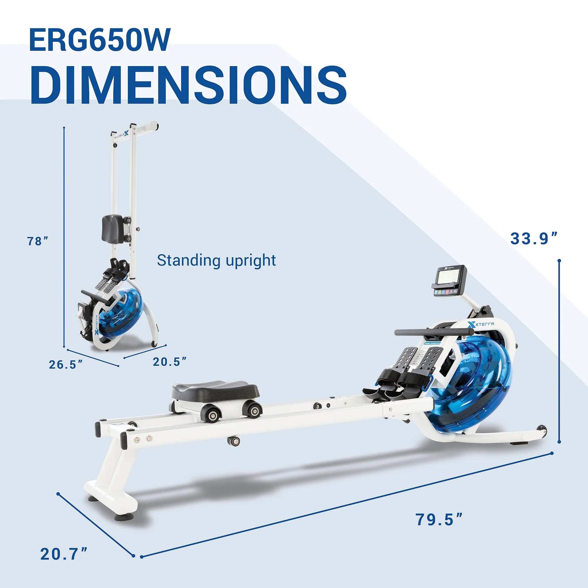 Fitness ERG650W Water Rowing Machine