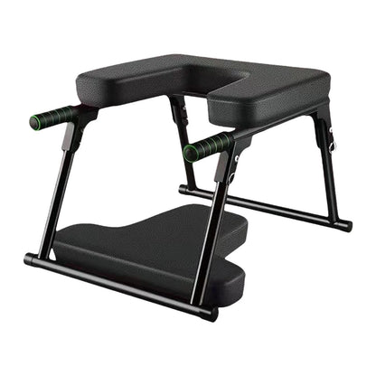 Yoga Headstand Bench Inversion Chair Fitness Balance Training Home Headstand S Practice Head Stand Yoga Headstand Stool Black with Mat
