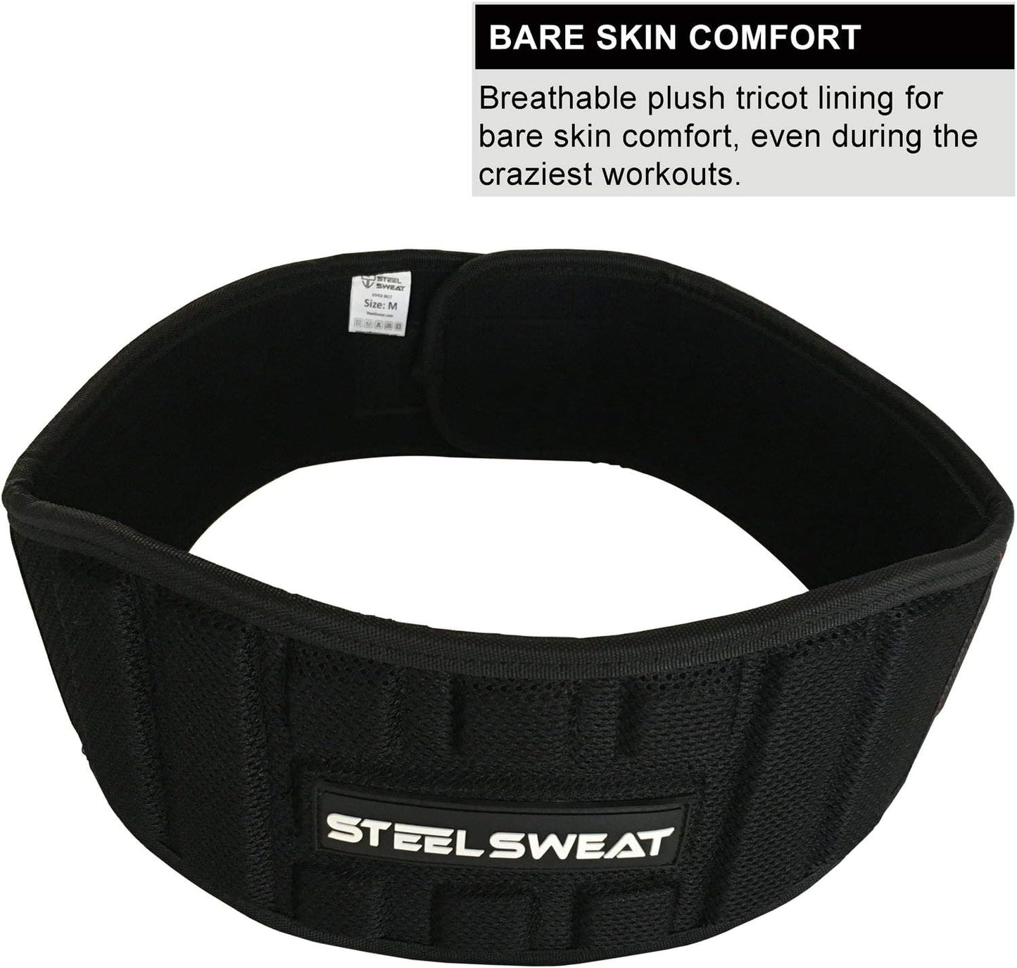 Weight Lifting Belt - Nylon 6-Inch Firm & Comfortable Back Support, Best for Workouts at the Gym, Weightlifting or Crossfit. Easily Adjustable Viper Large