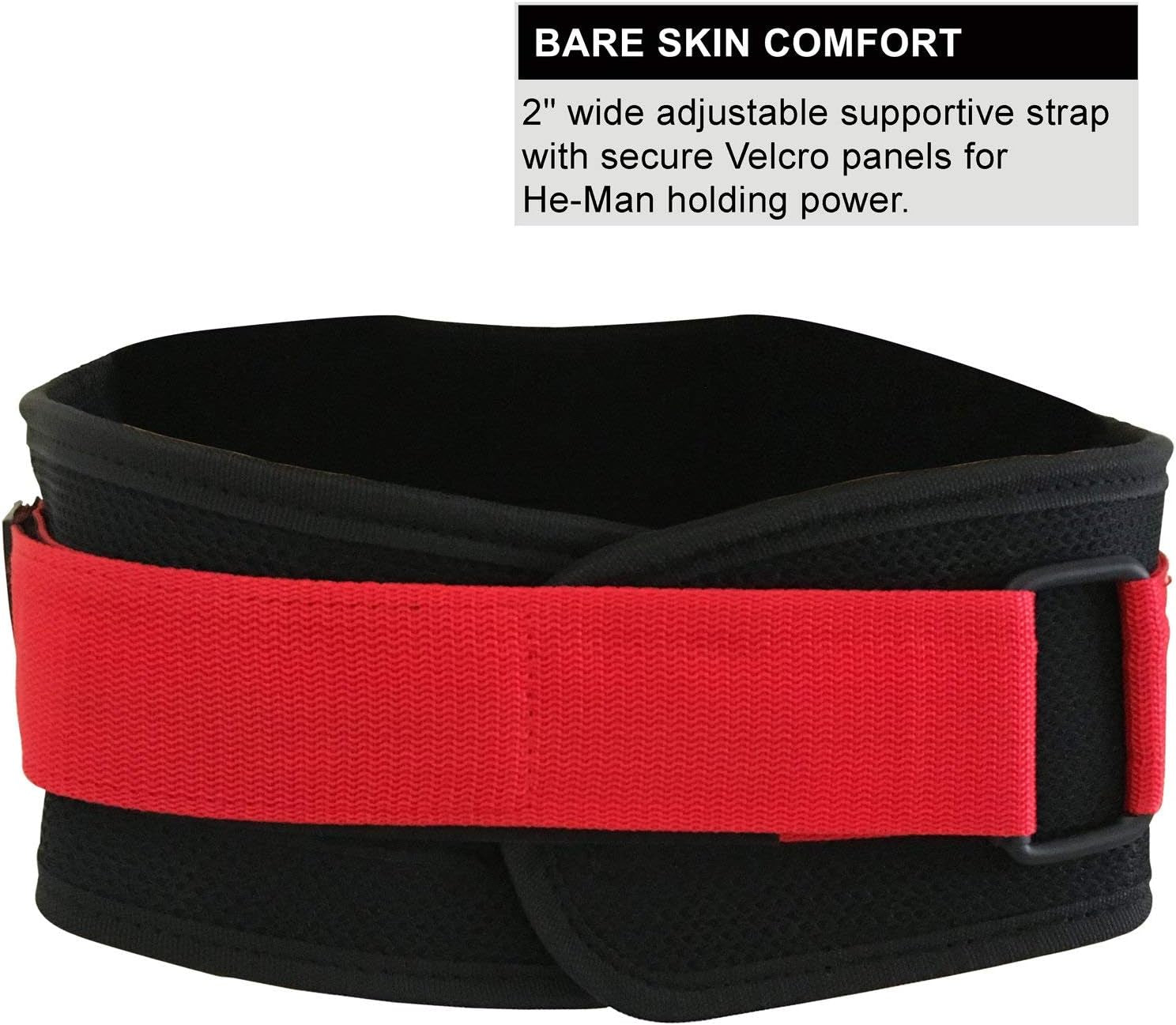 Weight Lifting Belt - Nylon 6-Inch Firm & Comfortable Back Support, Best for Workouts at the Gym, Weightlifting or Crossfit. Easily Adjustable Viper Large