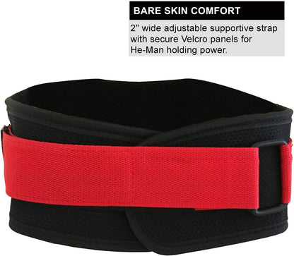 Weight Lifting Belt - Nylon 6-Inch Firm & Comfortable Back Support, Best for Workouts at the Gym, Weightlifting or Crossfit. Easily Adjustable Viper Large