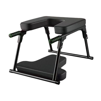 Yoga Headstand Bench Inversion Chair Fitness Balance Training Home Headstand S Practice Head Stand Yoga Headstand Stool Black with Mat