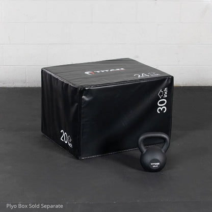 50 LB Cast Iron Kettlebell, Single Piece Casting, LB Markings, Full Body Workout