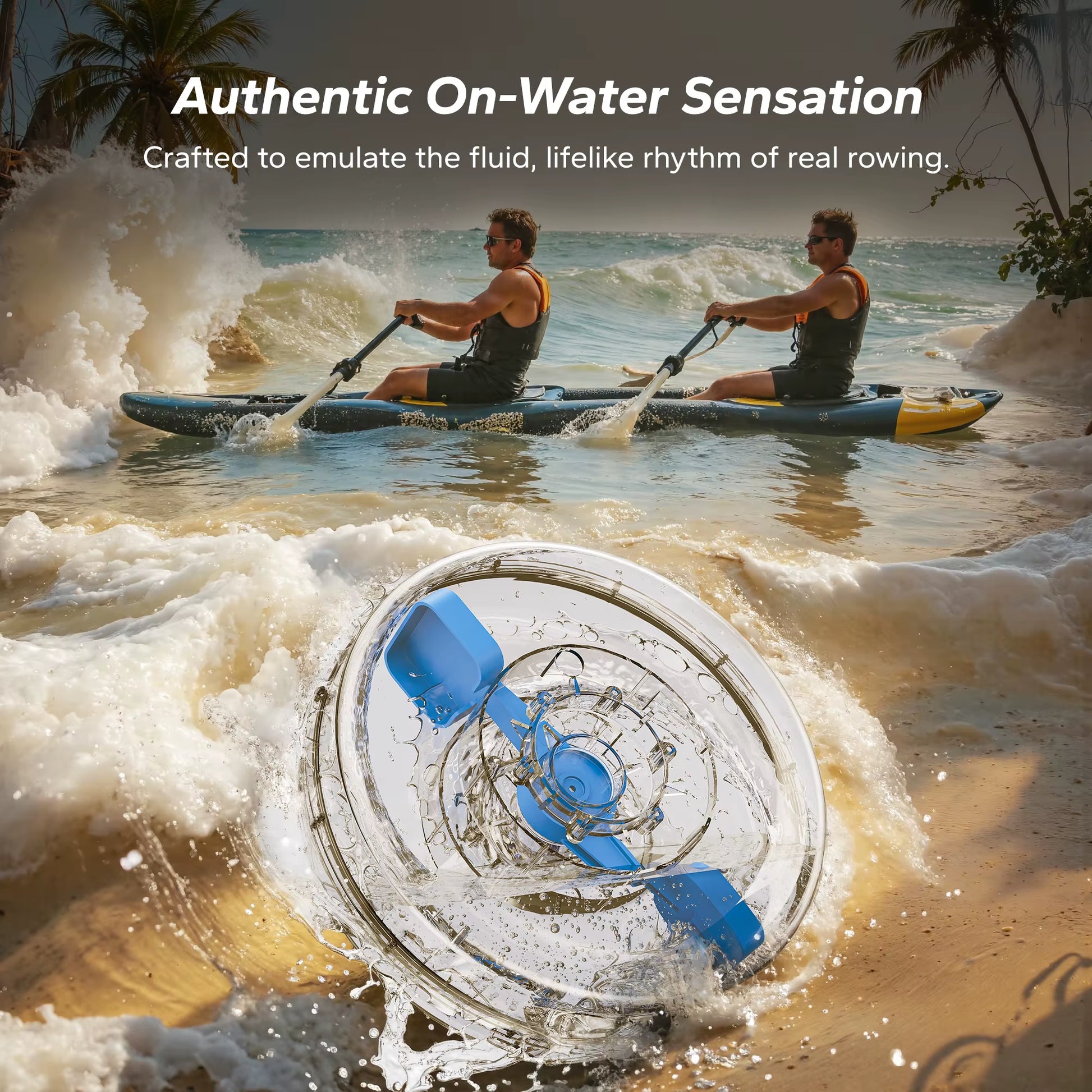 Water Rowing Machines for Home, Foldable Row Machine with 400LBS Weight Capacity, Dedicated Monitor and Comfortable Seat
