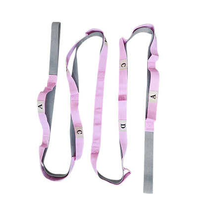 Yoga Stretching Strap with Multi-Loop Wear-Resistant Non-Elastic Physical Therapy Stretch Band Leg Stretch Strap