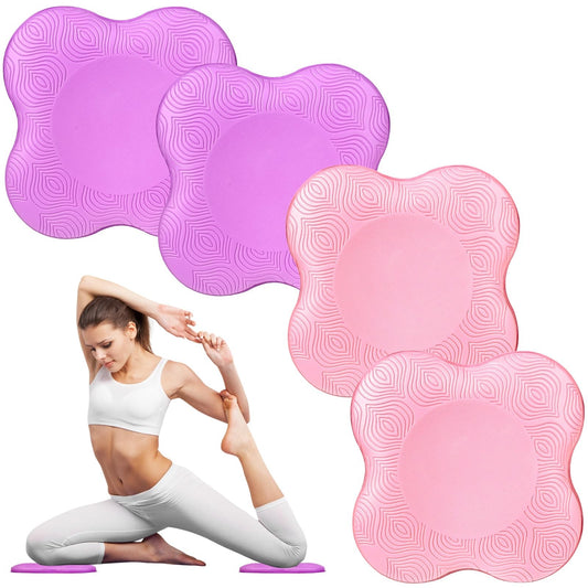 Yoga Knee Pads, Set of 4, Cushions for Knees and Elbows, Fitness, Meditation,...