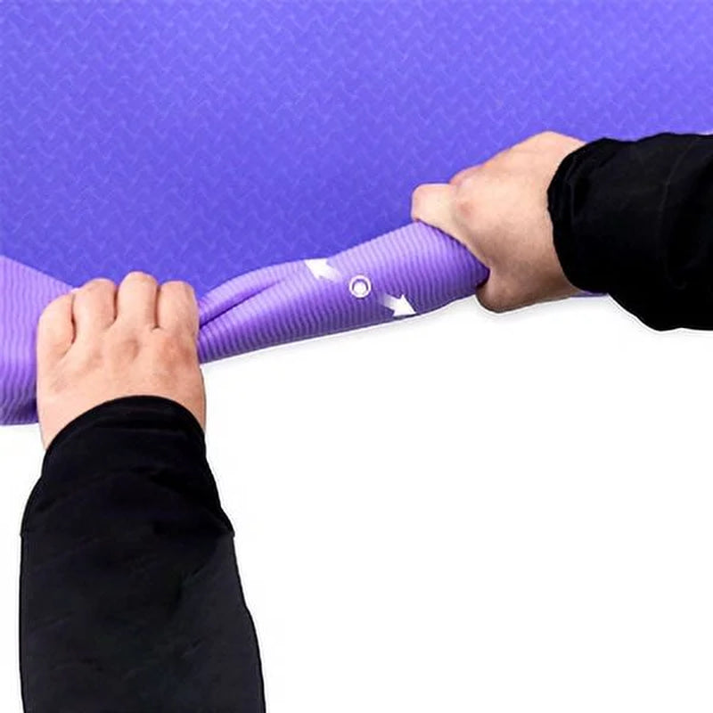 Extra Thick Yoga Mat 24"X72"X0.24" Thickness 6Mm -Eco Friendly Material- with High Density Anti-Tear Exercise Bolster