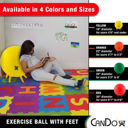 Exercise Ball with Stability Feet 30 In