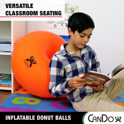 Cando Donut Exercise, Workout, Core Training, Swiss Stability Ball for Yoga, Pilates and Balance Training in Gym, Office or Classroom