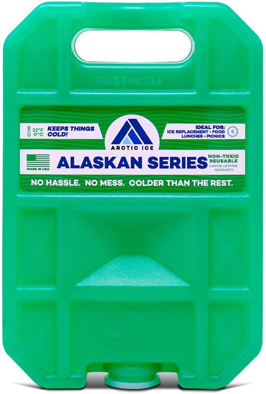 Alaskan Series Long Lasting Reusable Ice Pack - Freezes at 32° Fahrenheit - Keeps Food & Drinks Cool without the Risk of Freezing