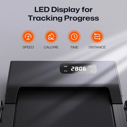 Walking Pad, 3-In-1 under Desk Treadmill for Home and Office, 2.5 HP Portable Walking Jogging Running Machine with Remote Control and LED Display