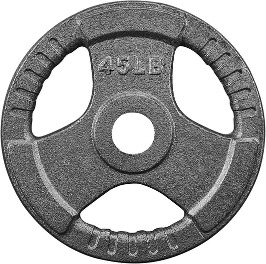 2-Inch Standard Grip Weight Plates Cast Iron Strength Training for Barbell