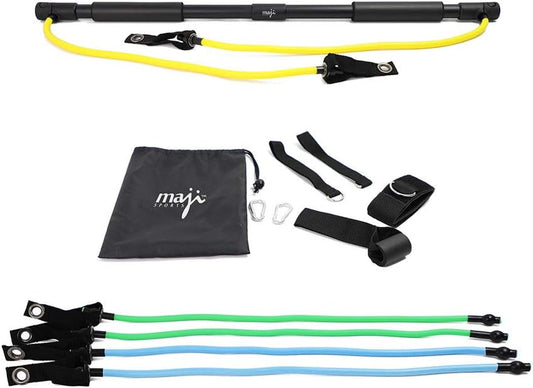 Portable Exercise Barwith Resistance Bands