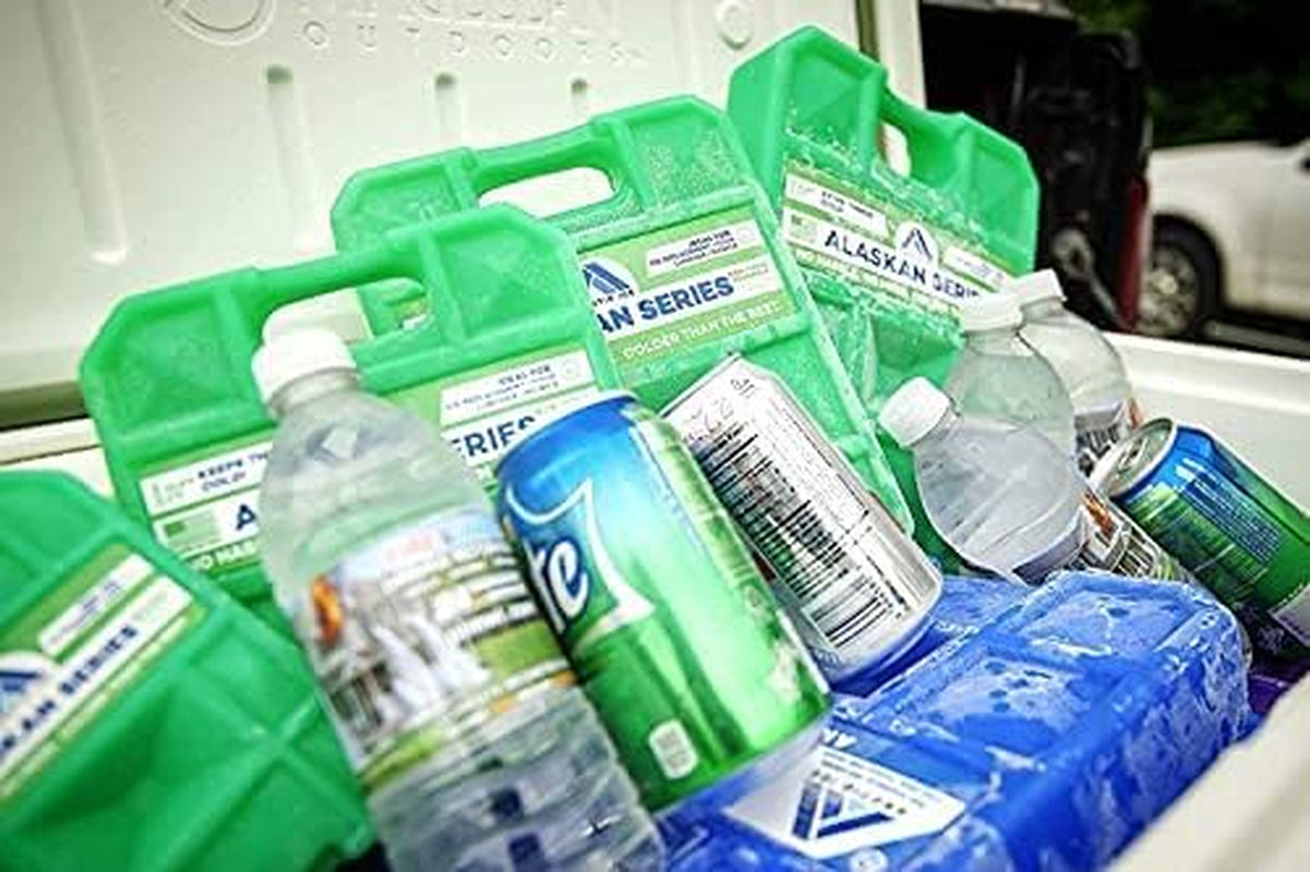 Alaskan Series Long Lasting Reusable Ice Pack - Freezes at 32° Fahrenheit - Keeps Food & Drinks Cool without the Risk of Freezing
